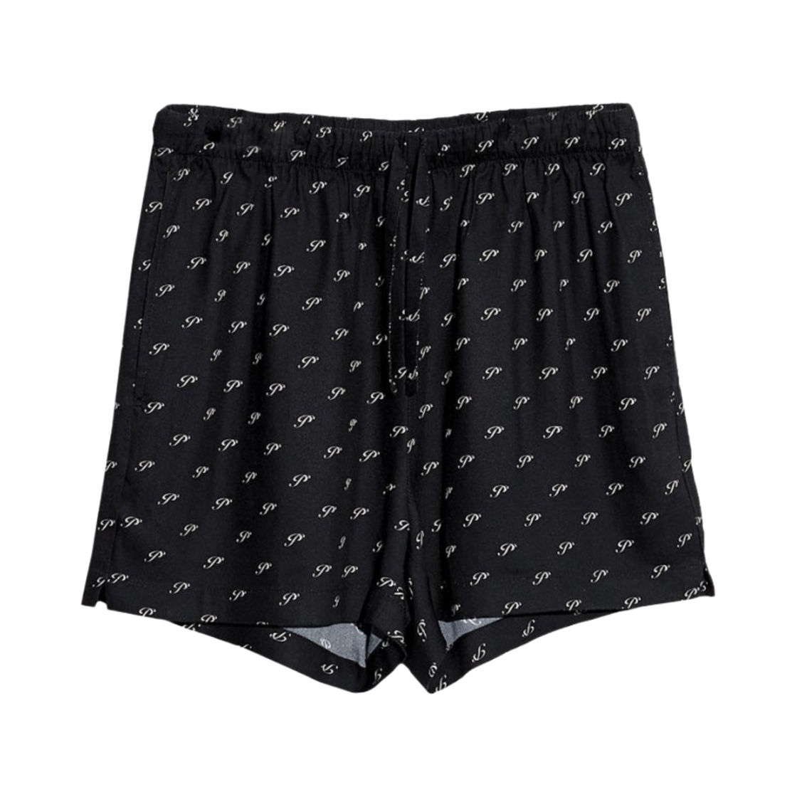 PMOPT066BK Peaceminusone Rayon Shorts #1 Black