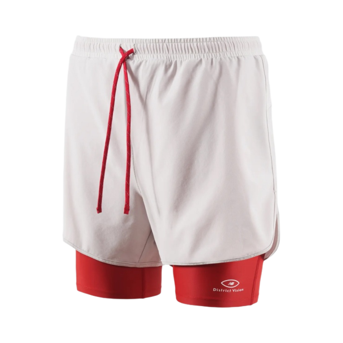 디스트릭트 비전 x 뉴발란스 레이어드 포켓 트레일 쇼츠 포그 고지 레드(District Vision x New Balance Layered Pocketed Trail Shorts Fog Goji Red)