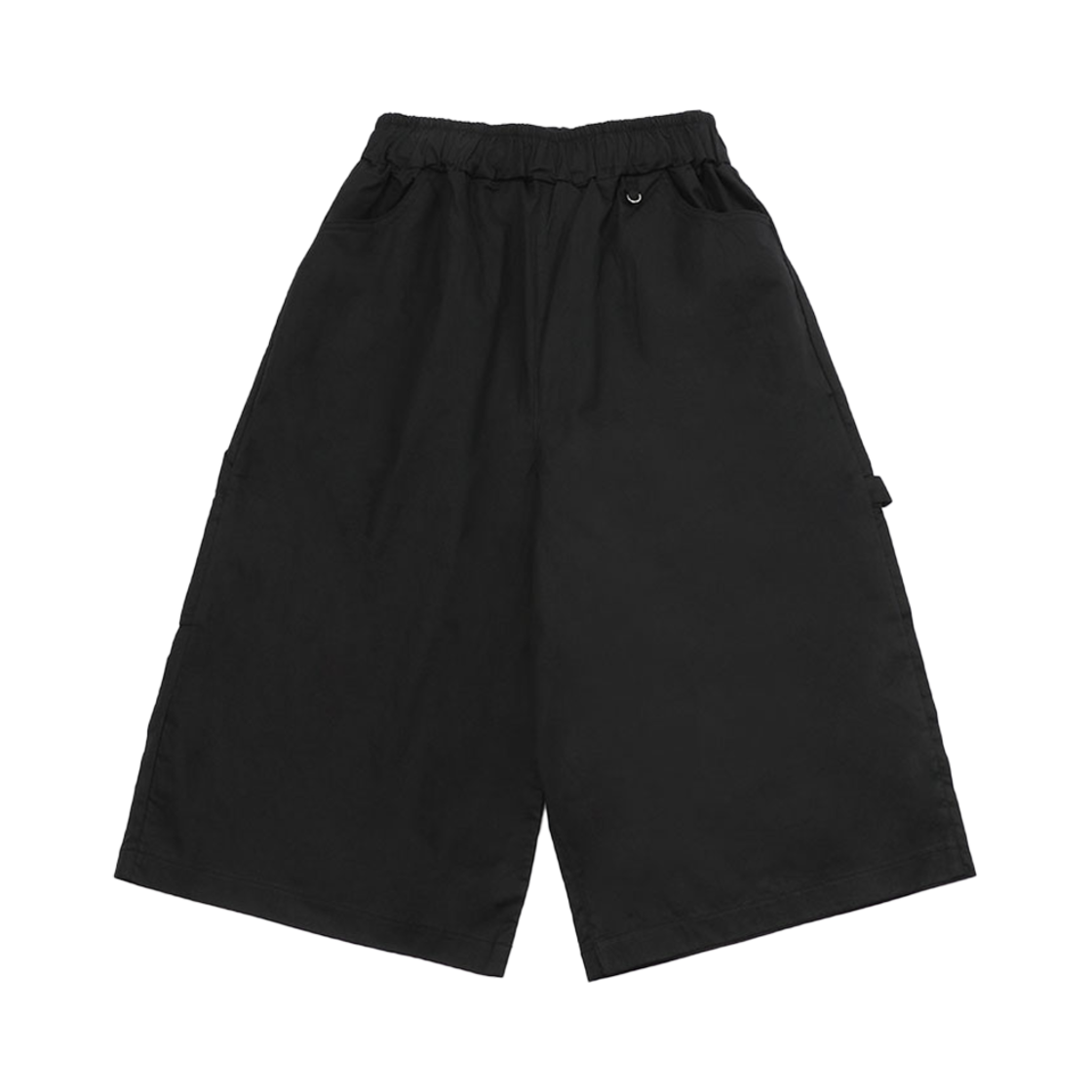 슬로우 레코드 하우스 카펜터 버뮤다 와이드 팬츠 블랙(SLOW RECORD HOUSE Carpenter Bermuda Wide Pants Black)