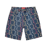 Supreme Gradient Jacquard Denim Shorts Blue - 22SS