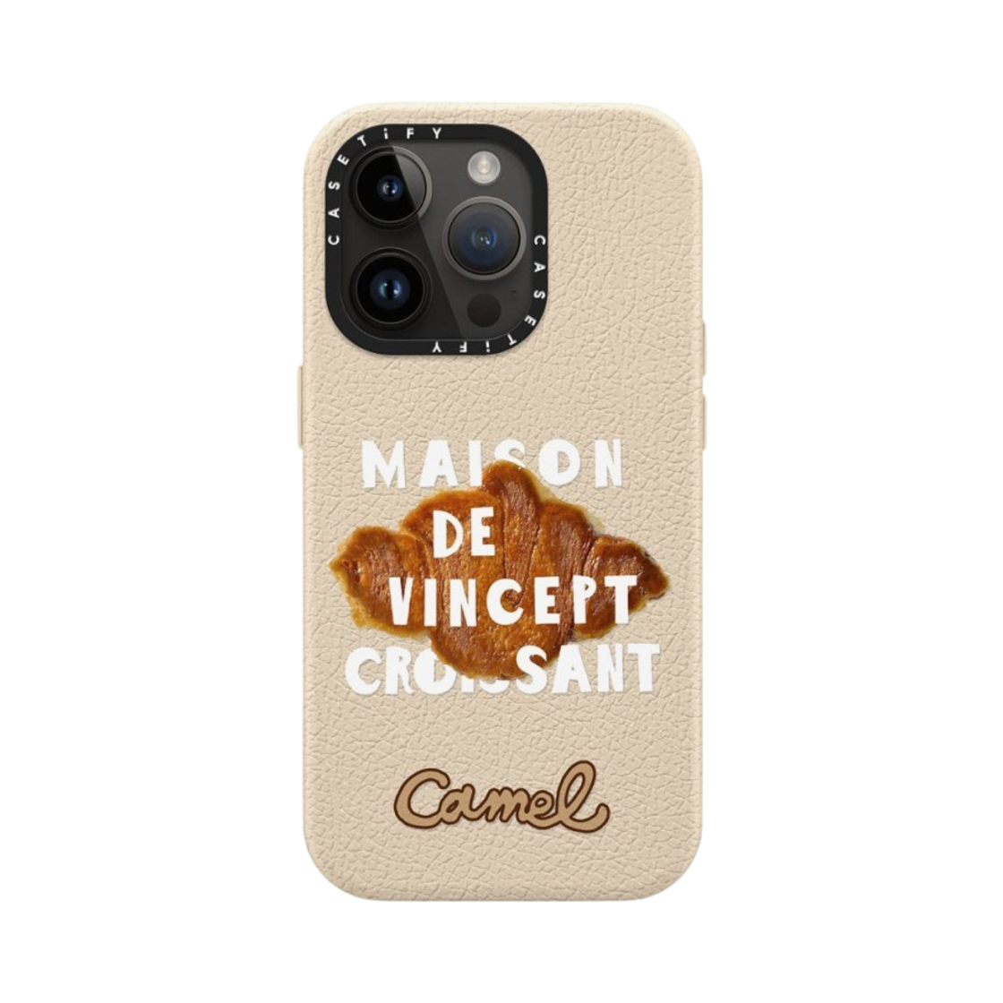 케이스티파이 x 카멜 커피 아이폰 브레드 화이트 맥세이프 레더 케이스 오트밀 누드(Casetify x Camel Coffee iPhone Bread White Magsafe Leather Case Oatmeal Nude) - 3