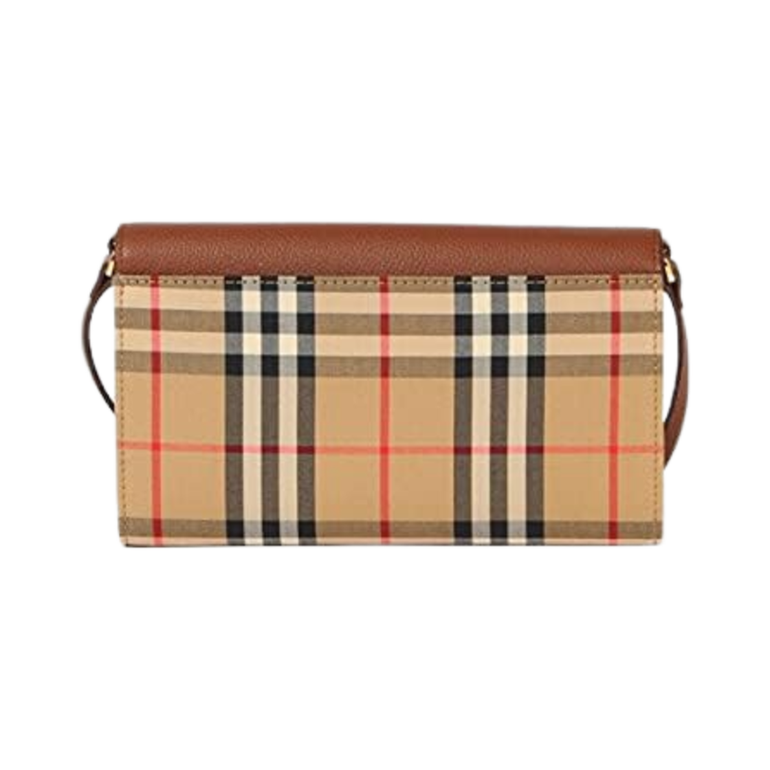 버버리 한나 디테처블 스트랩 빈티지 체크 월렛 브라운(Burberry Hannah Vintage Check Wallet with Detachable Strap Brown) - 2