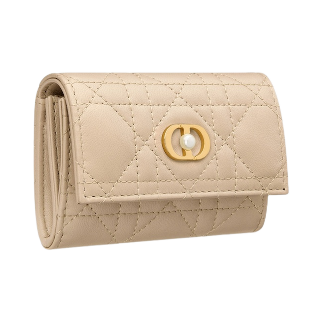 디올 졸리 글라이신 지갑 까나쥬 램스킨 파우더 베이지(Dior Jolie Glycine Wallet Cannage Lambskin Powder Beige) - 2