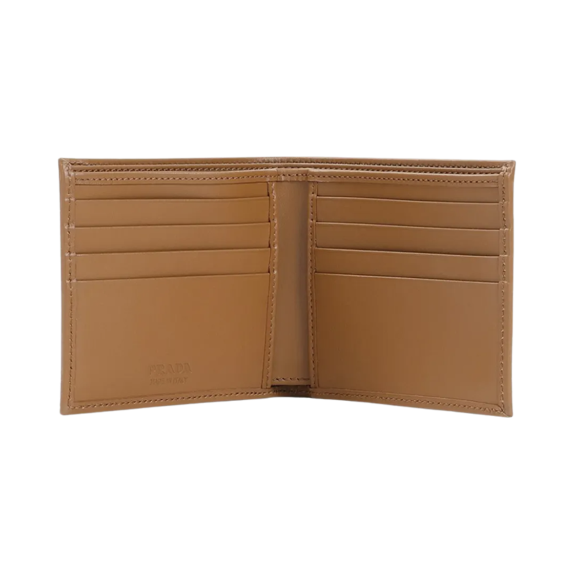 프라다 로고 리나일론 레더 월렛 코르크 베이지(Prada Logo Re-Nylon Leather Wallet Cork Beige) - 3