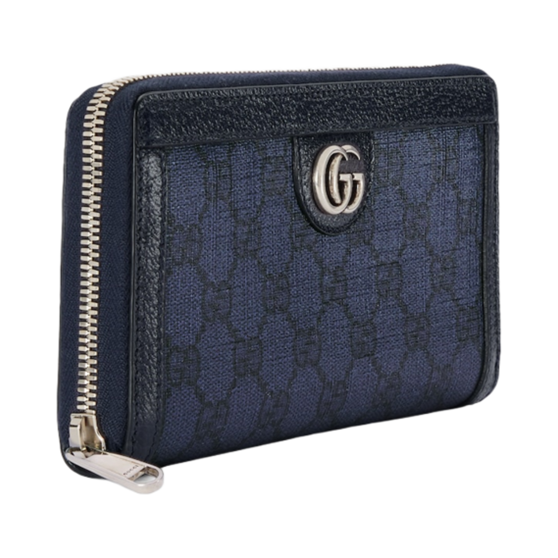 구찌 오피디아 GG 집 어라운드 지갑 블루 다크 블루 슈프림(Gucci Ophidia GG Zip Around Wallet Blue Dark Blue Supreme) - 2