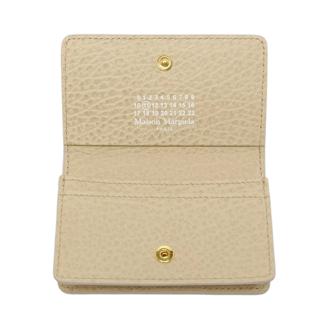 메종 마르지엘라 스티치 레더 플랩 카드 홀더 아몬드(Maison Margiela Stitch Leather Flap Card Holder Almond) - 2