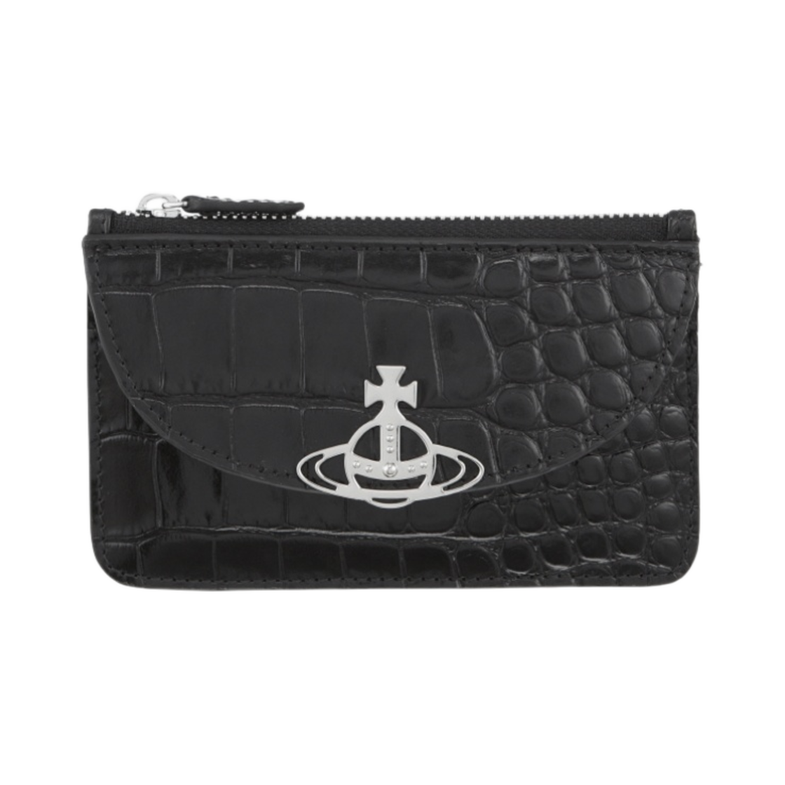 비비안 웨스트우드 하프 문 카드 홀더 블랙(Vivienne Westwood Half Moon Card Holder Black) - 1