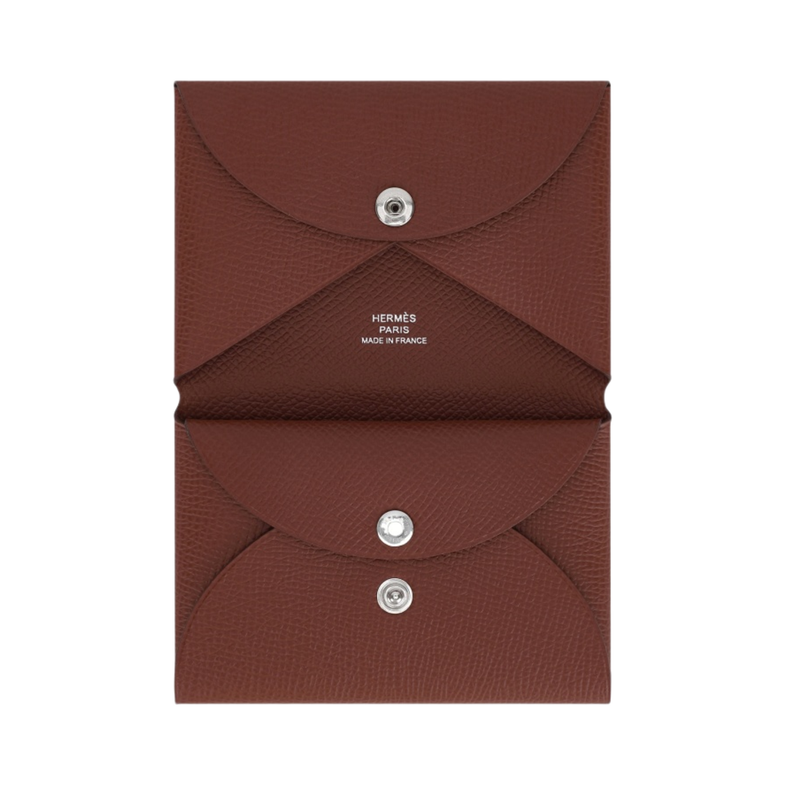 에르메스 칼비 듀오 카드 홀더 앱송 & 팔라듐 하드웨어 브리끄(Hermes Calvi Duo Card Holder Epsom & Palladium Brique) - 2