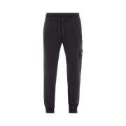 Stone Island 64520 Cotton Fleece Sweatpants Black - 22FW