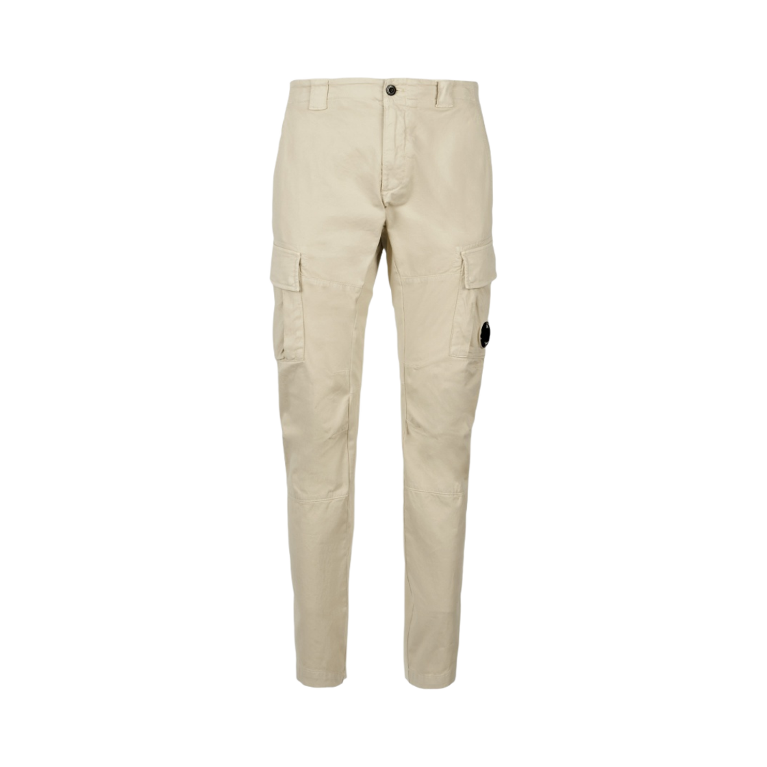 13CMPA186A005529G118 C.P. Company Stretch Sateen Cargo Pants Ergonomic Fit Pellican White - 22FW - 대표 이미지 #1