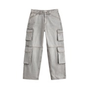 Zara Utility Cargo Jeans Grey