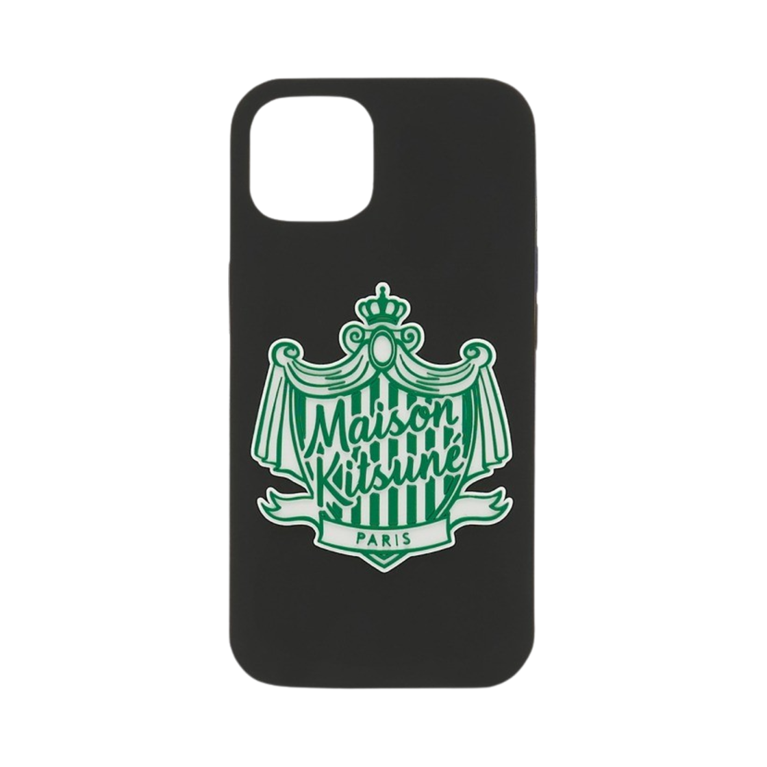 KU06810AP0002-P199 Maison Kitsune Logo iPhone 14 Case Black