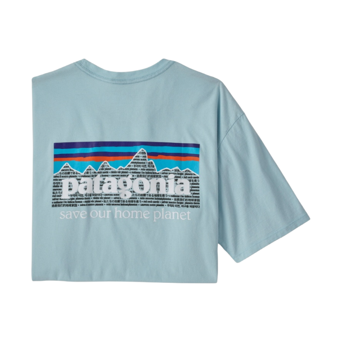 파타고니아 P-6 미션 오가닉 티셔츠 핀 블루(Patagonia P-6 Mission Organic T-Shirt Fin Blue) - 1