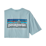 Patagonia P-6 Mission Organic T-Shirt Fin Blue
