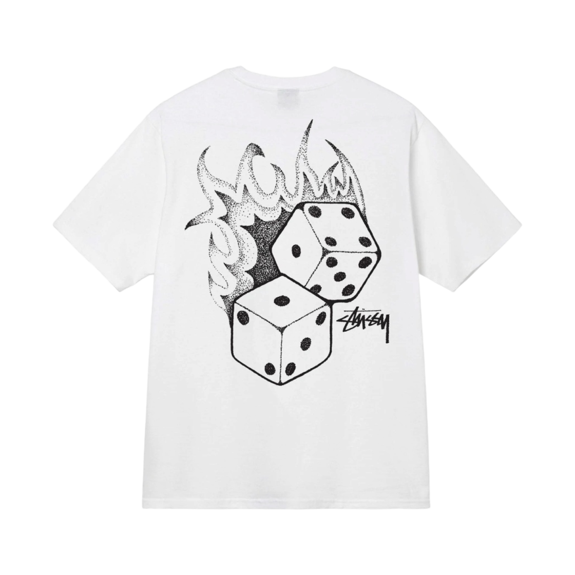 스투시 파이어 다이스 티셔츠 화이트