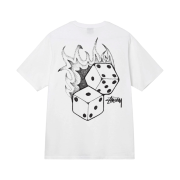 Stussy Fire Dice T-Shirt White