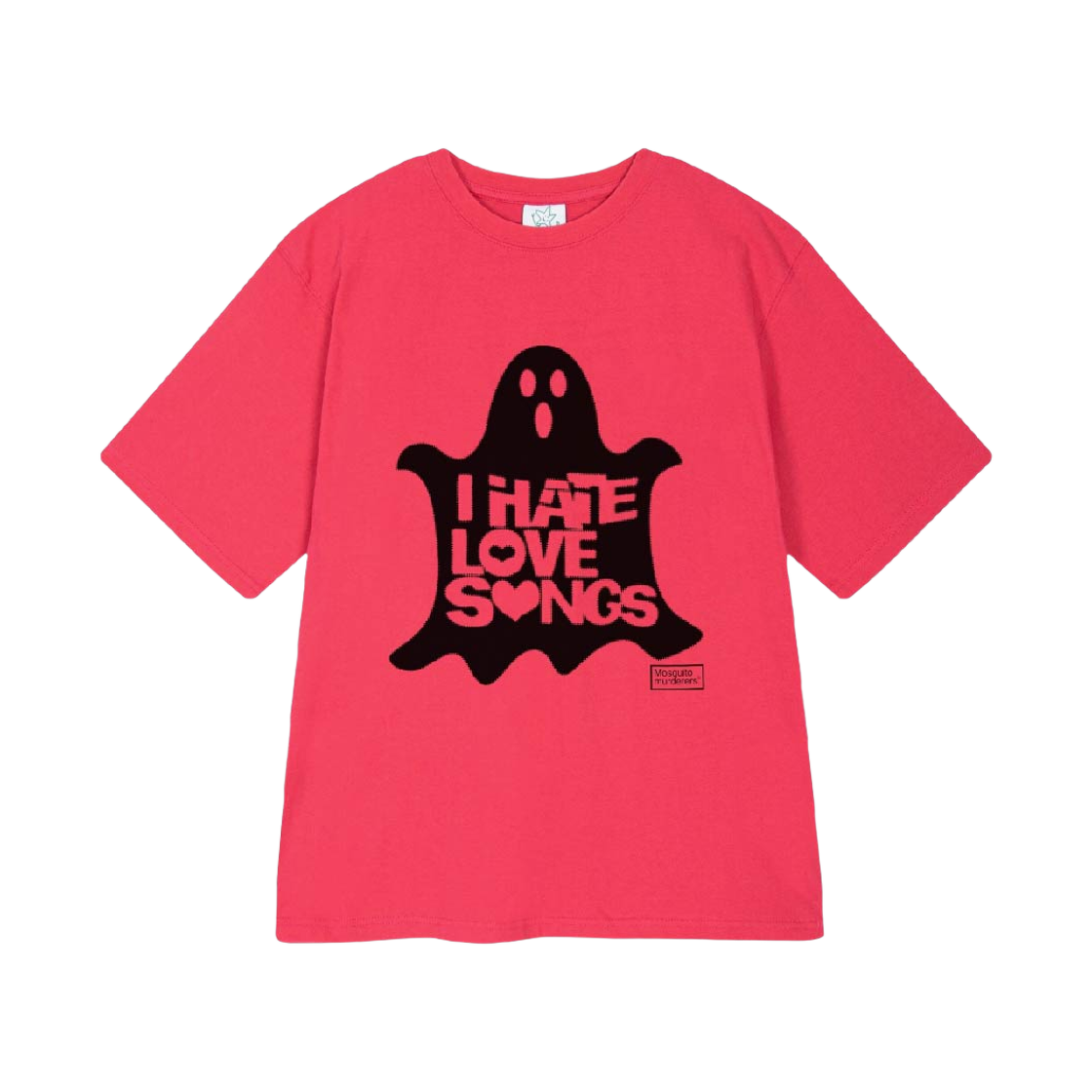 모스키토 머더러스 아이 해이트 러브송 티셔츠 핑크(Mosquito Murderers I Hate Love Song T-Shirt Pink)
