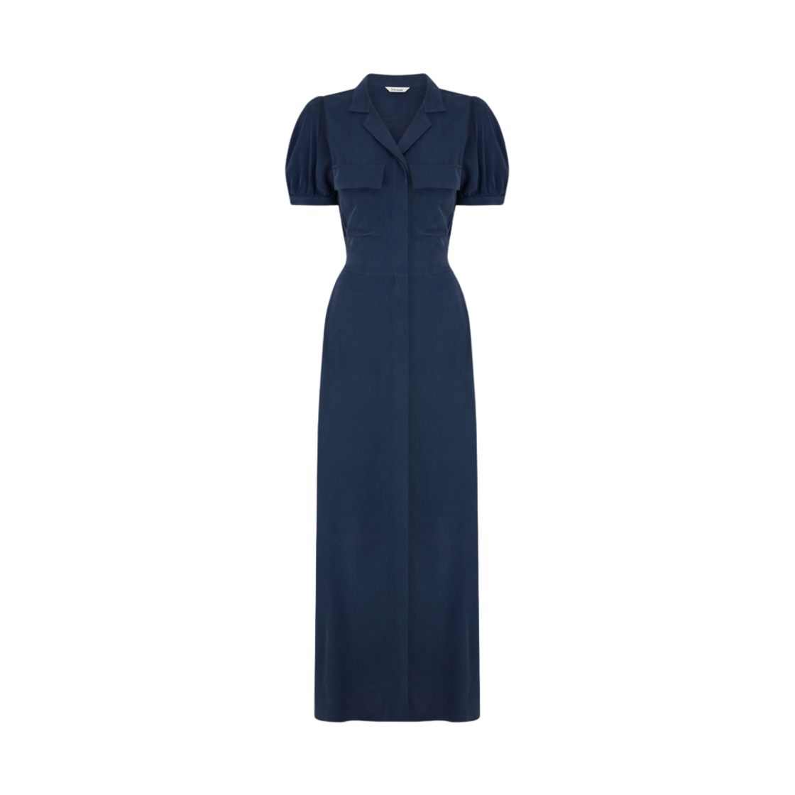 (W) 아비에무아 모달 셔츠 드레스 네이비((W) Aviemuah Modal Shirt Dress Navy)