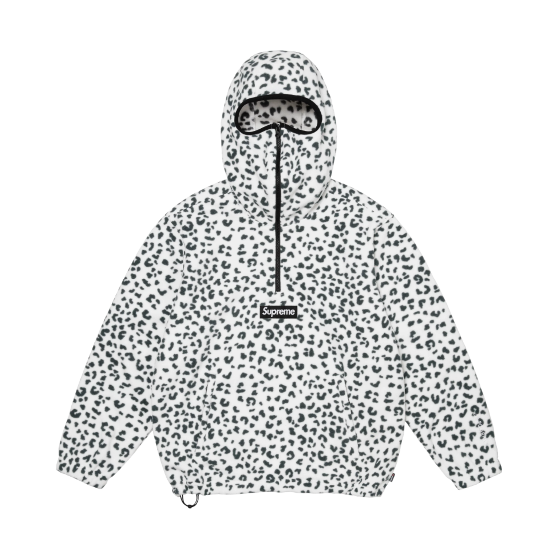 슈프림 폴라텍 페이스마스크 하프 집 후드 스웨트셔츠 레오파드 - 24FW(Supreme Polartec Facemask Half Zip Hooded Sweatshirt Leopard - 24FW)