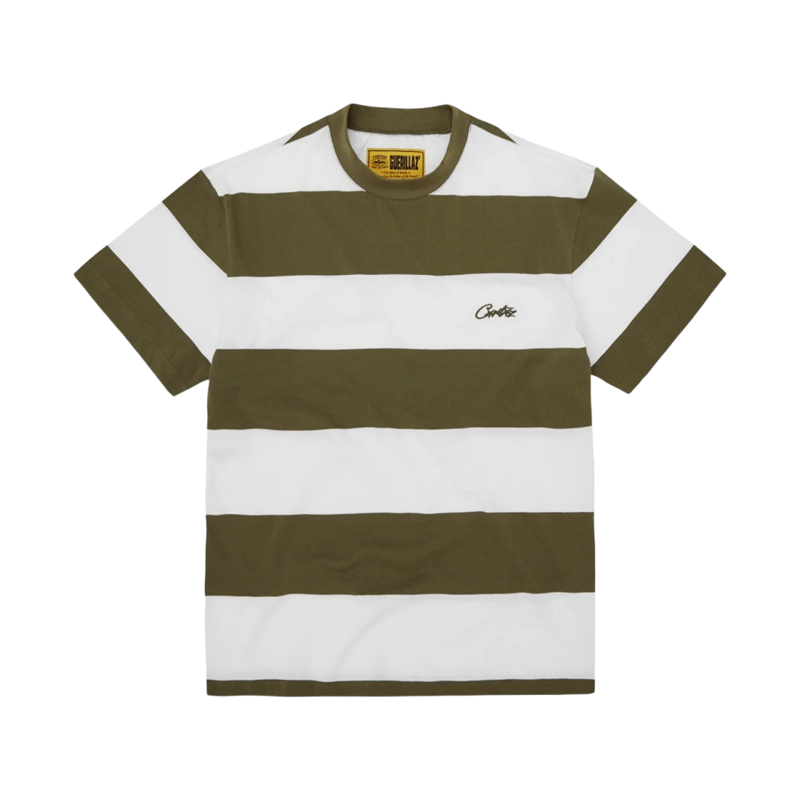 코르테이즈 스트라이프 티셔츠 토프(Corteiz Striped T-Shirt Taupe) - 1