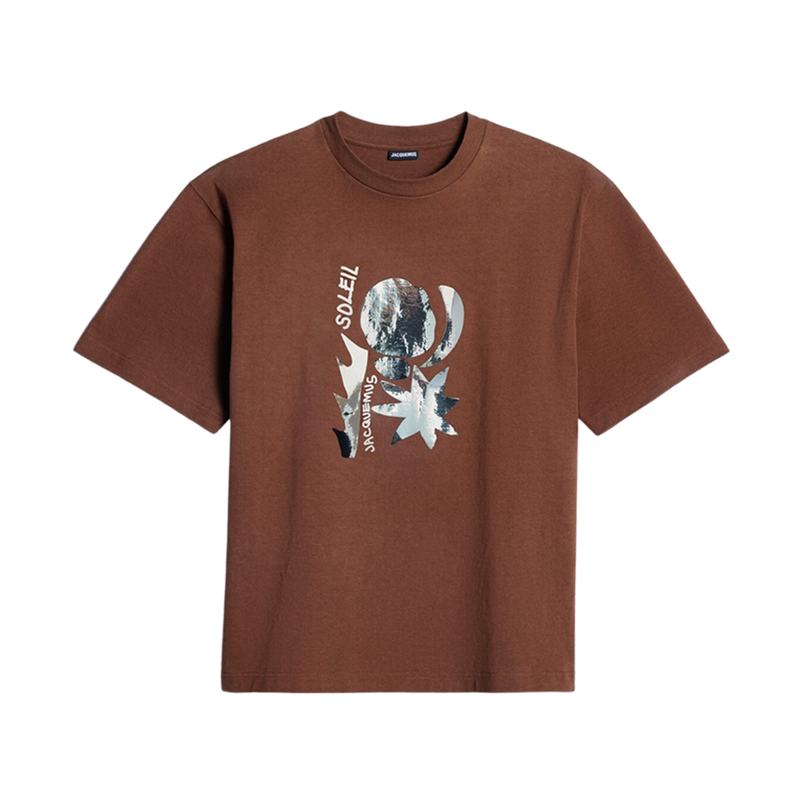 자크뮈스 르 티셔츠 프라타 선 미러 티셔츠 프린트 미러 브라운(Jacquemus Le T-Shirt Prata Sun Mirror T-Shirt Print Miror Brown) - 1