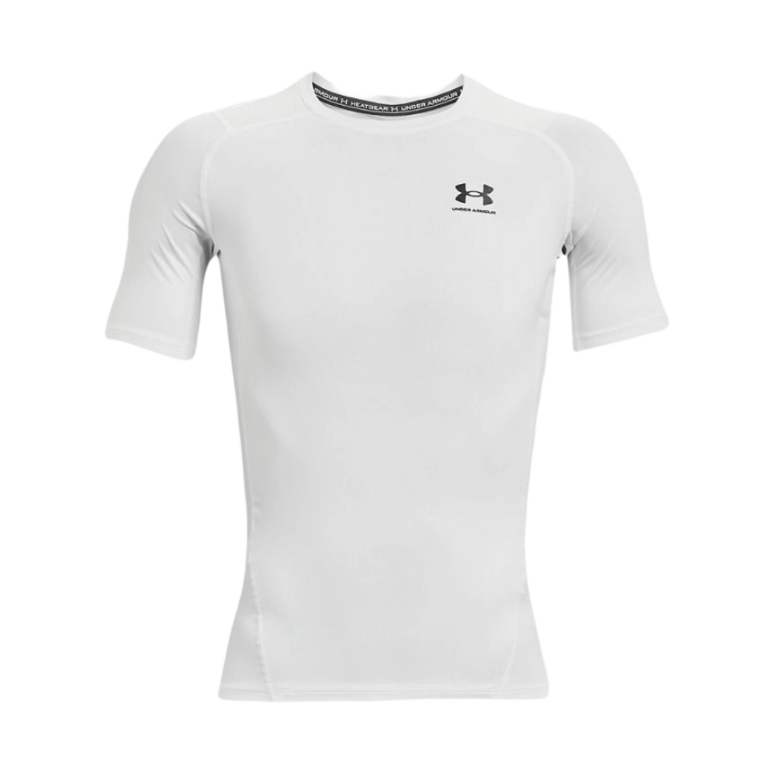 언더아머 히트기어 숏슬리브 화이트 블랙(Under Armour HeatGear Short Sleeve White Black)