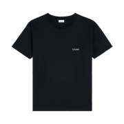 (W) Celine Loose T-Shirts in Cotton Jersey Black