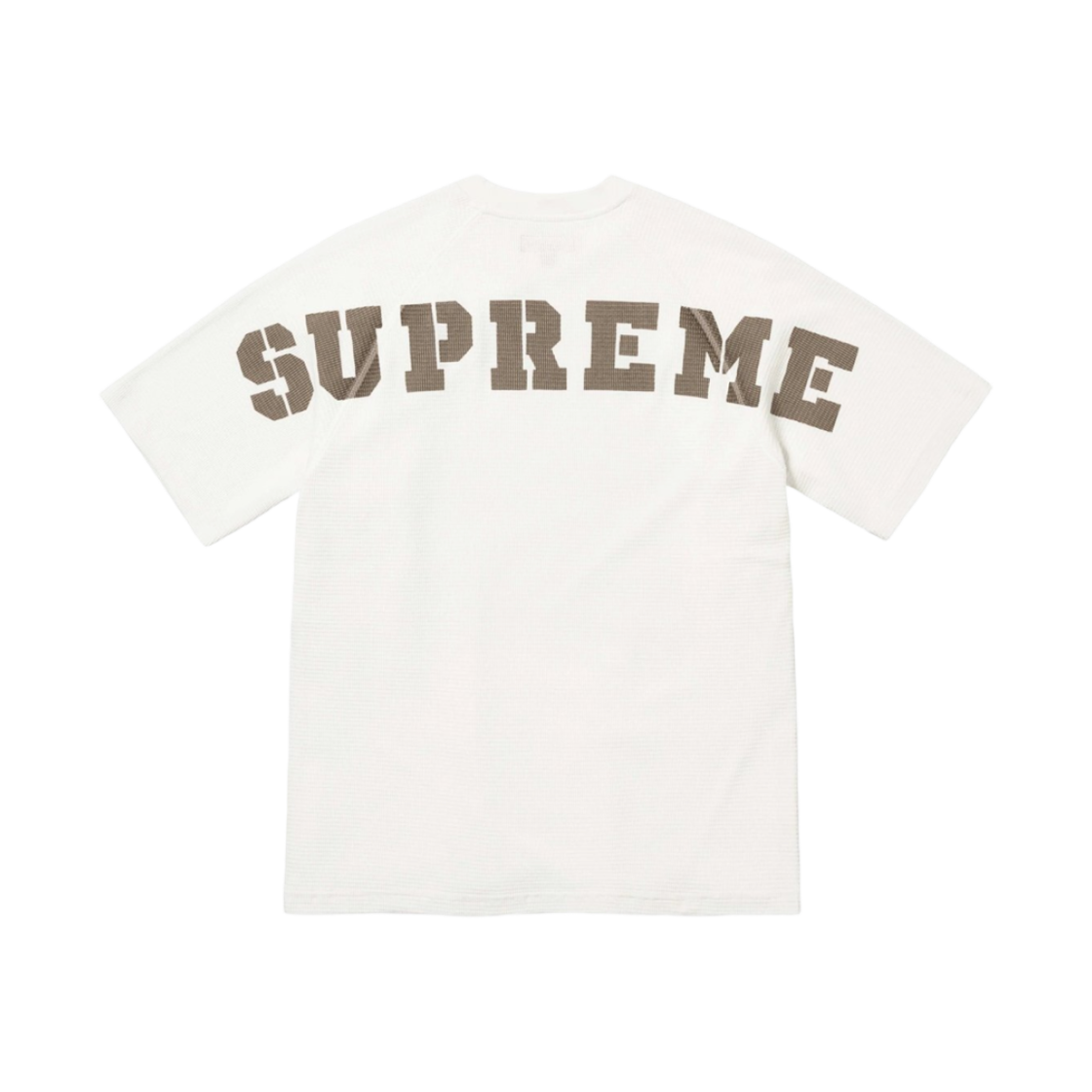 - Supreme Stencil Thermal S/S Top White - 24FW