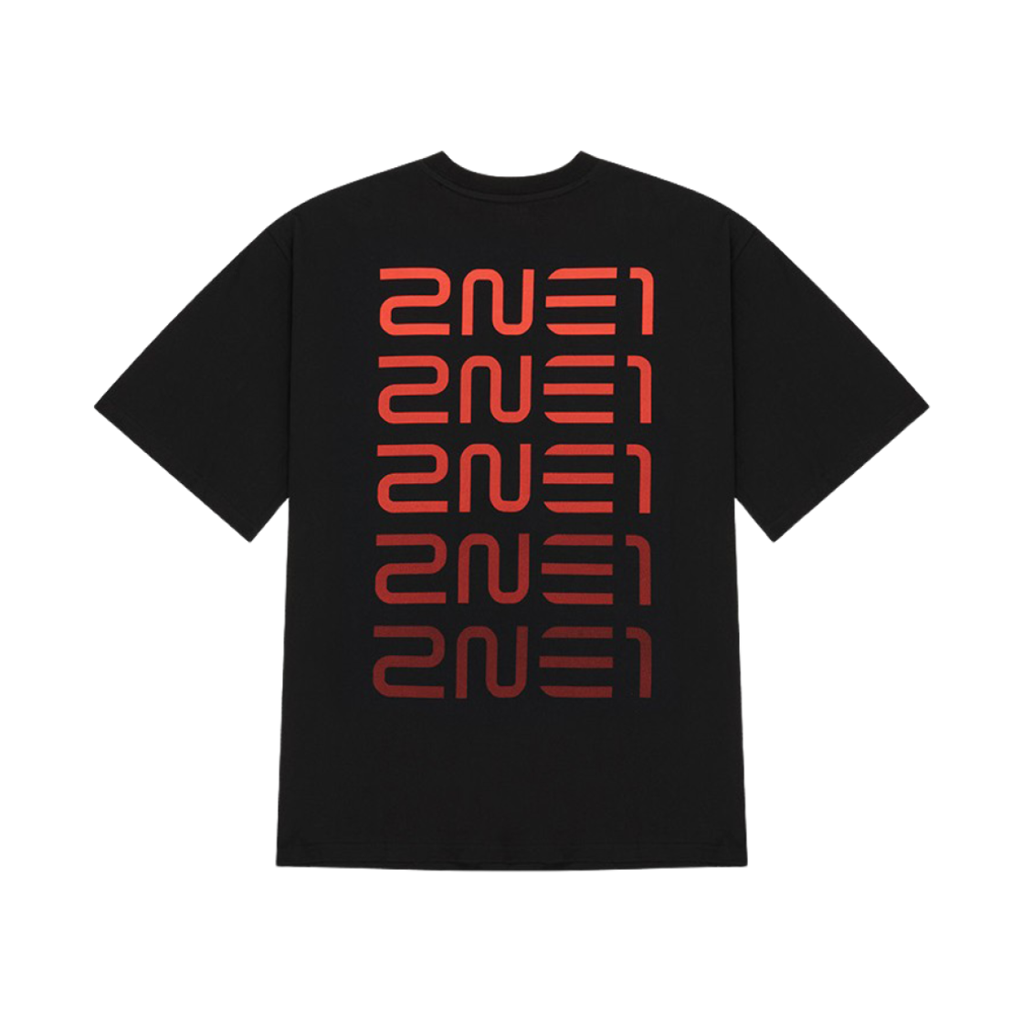 투애니원 로고 티셔츠 블랙(2NE1 Logo T-Shirt Black) - 2