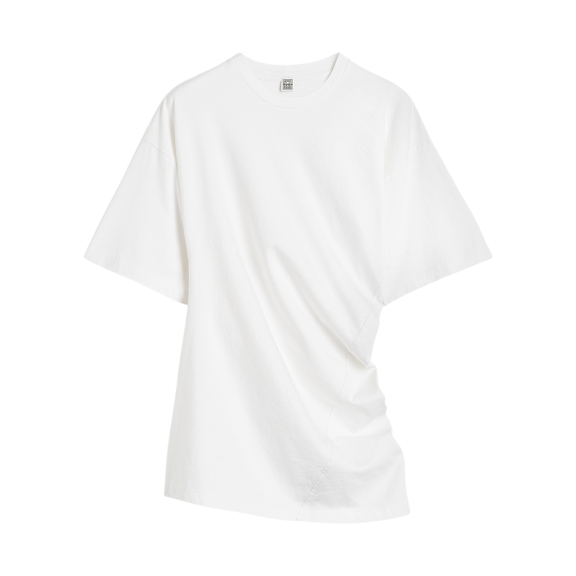 243-WRT0342-FB0092-059 (W) Toteme Twisted Jersey T-Shirt White