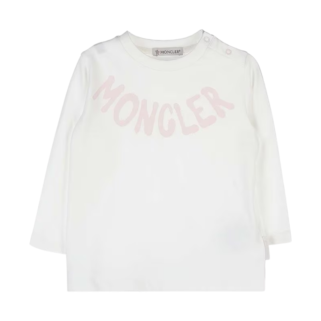 (키즈) 몽클레르 로고 패치 티셔츠 화이트 - 22FW((Kids) Moncler Logo Patch T-Shirt White - 22FW)