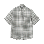 Millo Archive Ombre Check Half Shirts Graish Green