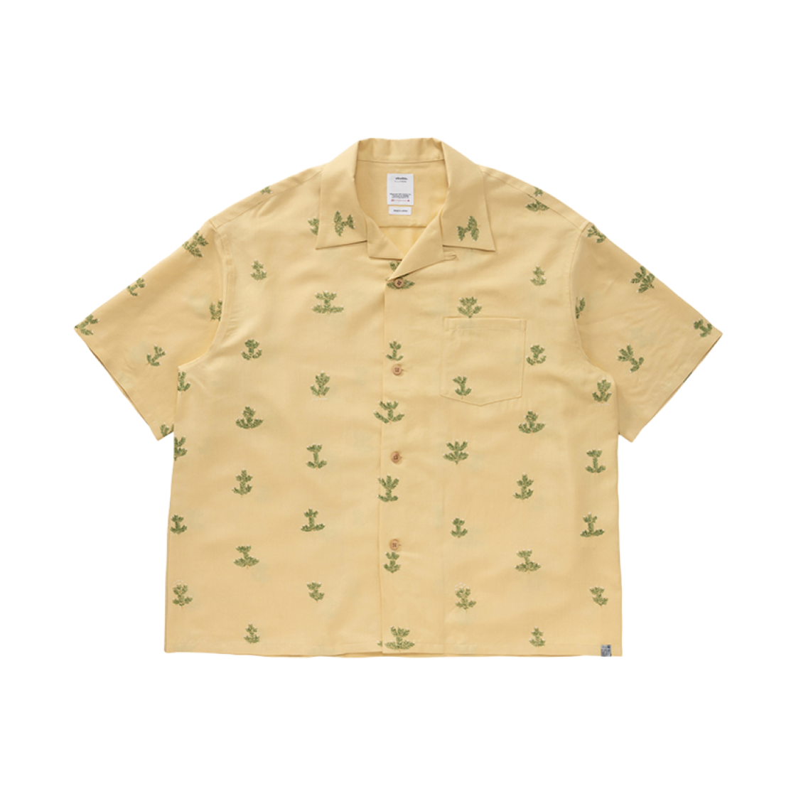 비즈빔 크로스비 셔츠 숏슬리브 옐로우(Visvim Crosby Shirt S/S Yellow)
