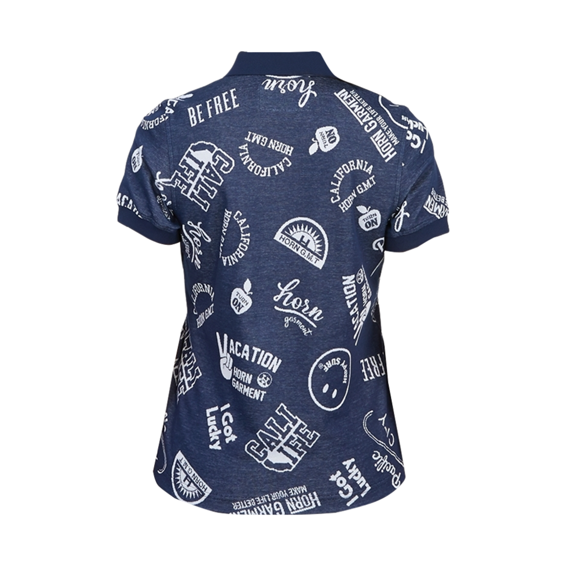 (W) 혼가먼트 골프 웨어 폴로 티셔츠 네이비((W) Horn Garment Golf Wear Polo T-Shirt Navy) - 2