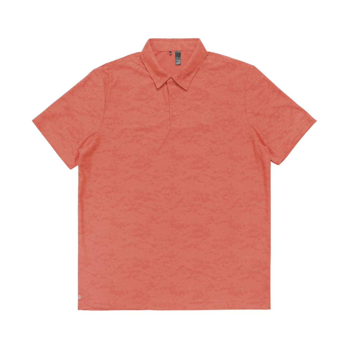 말본 골프 x 아디다스 텍스쳐드 폴로 코랄 퓨전 이지 코랄(Malbon Golf x Adidas Textured Polo Coral Fusion Easy Coral) - 1