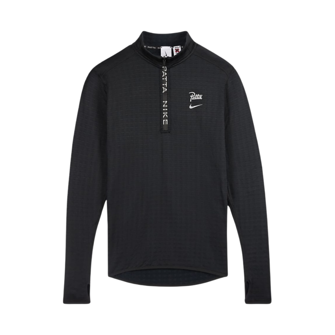 나이키 x 파타 1/2 집 탑 블랙 - 아시아(Nike x Patta 1/2-Zip Top Black - Asia)