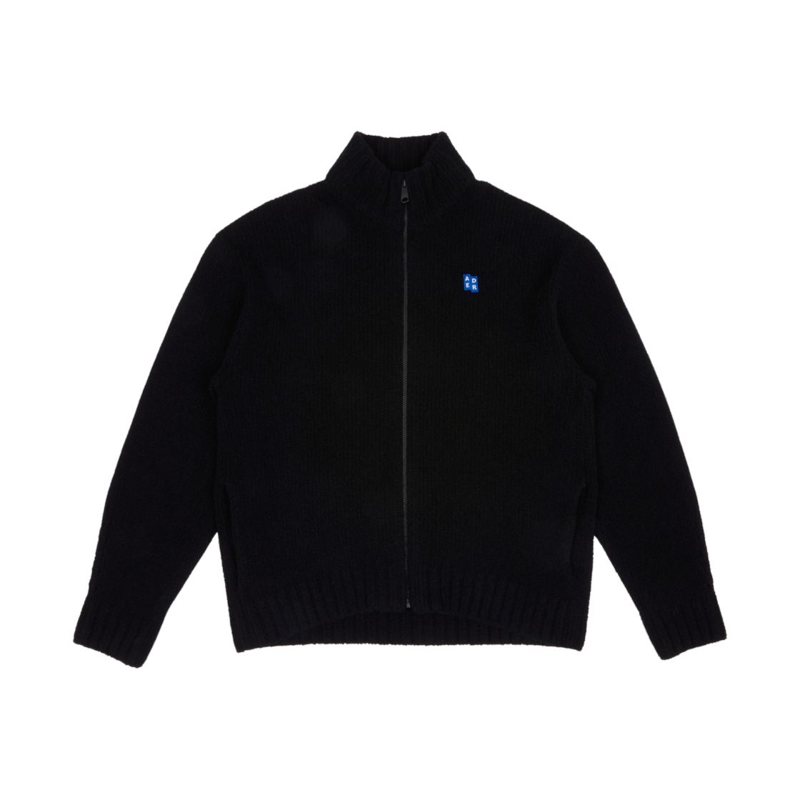 BM42FYKT0705BK/BO42FYKT0703BK Ader Error Sig; TRS/BL Tag Knit Zip-Up 01 Black