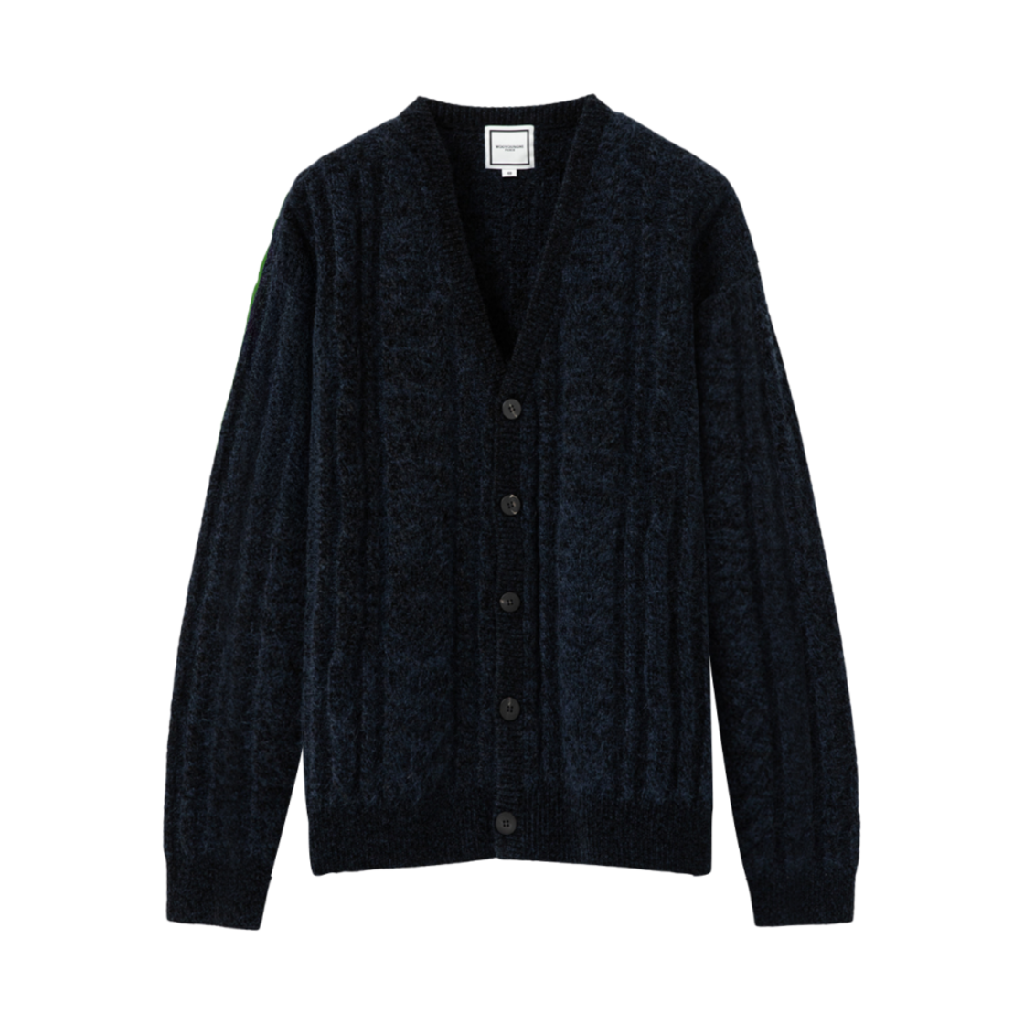 우영미 케이블 가디건 네이비 - 24FW