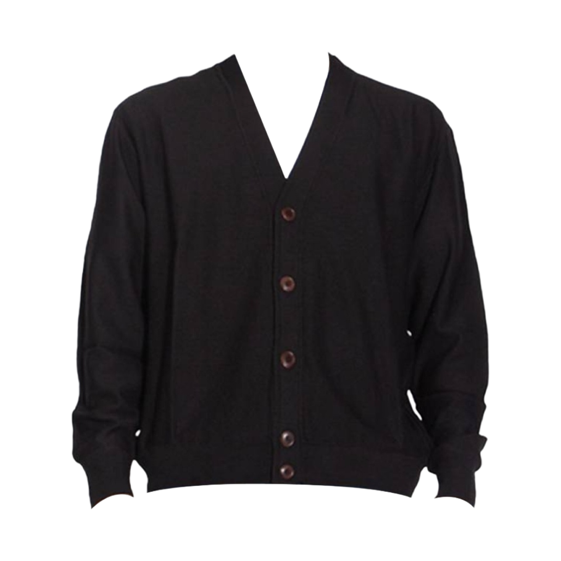 TO1048-LK087-999 Lemaire Merino Blend Twisted CardiganBlack