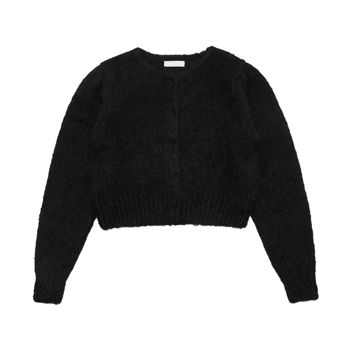 KW4DKNCAM07BK Amomento Women New Grandma Cardigan Black - 24FW