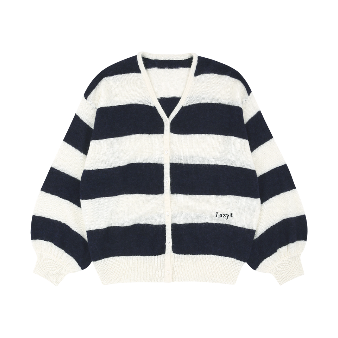레이지지 이지 소프트 루즈핏 니트 가디건 아이/네이비