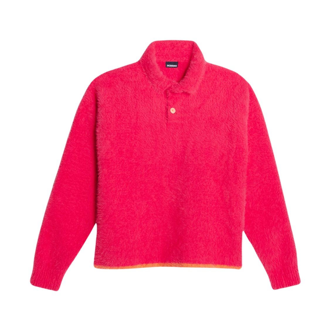 자크뮈스 르 폴로 네브 플러피 롱슬리브 폴로 다크 핑크(Jacquemus Le Polo Neve Fluffy Long Sleeve Polo Dark Pink) - 1