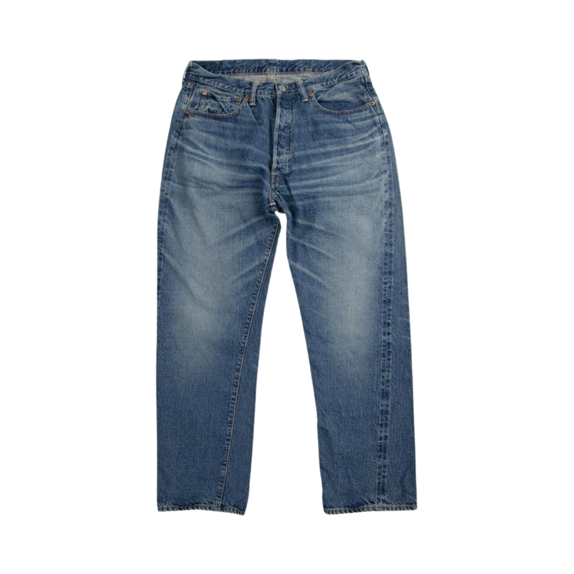 웨어하우스 로트 세컨드 핸드 1101 팬츠 유즈드 워시 라이트 인디고