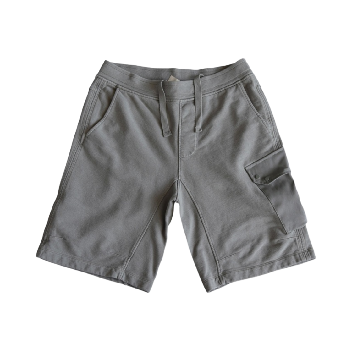 23CTCUF07080-A06018-942 Ten C Garment Dyed Sweatshorts Granite Grey