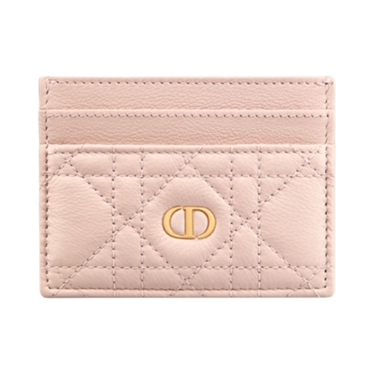 S5130UWHC-M413 Dior Caro Freesia Card Holder Powder Pink Supple