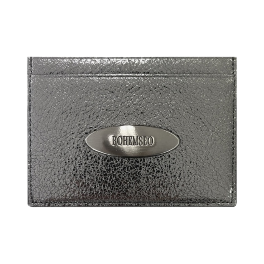 - Bohemian Seoul Crinkle Card Wallet Silver