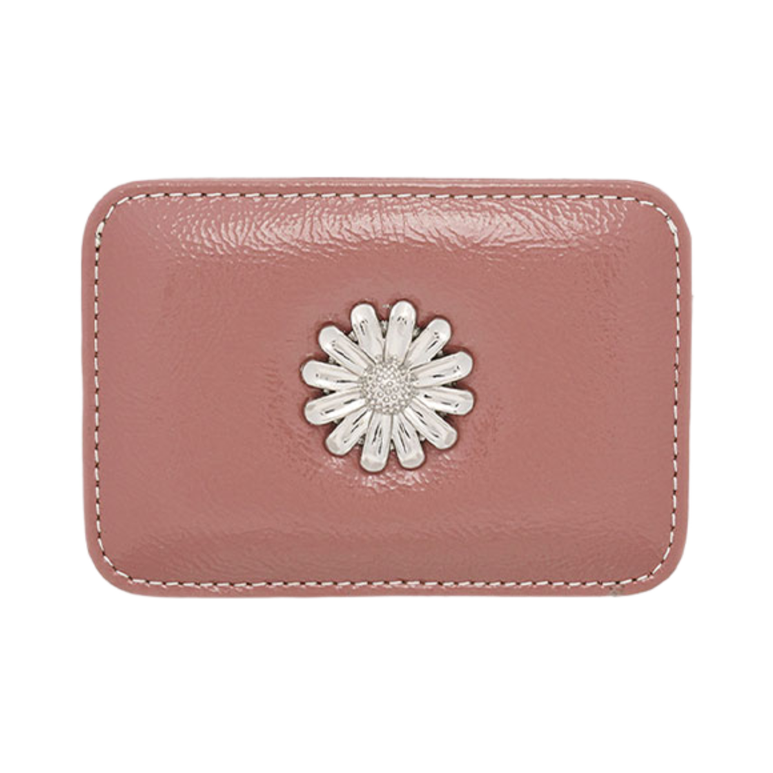 L08A3170449 Lemasque Daisy Slim Mini Transportation Card Wallet Antique Pink