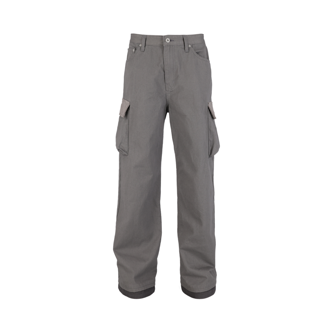SST24FW002 smallstupidtunes Layered Cargo Pants Gray