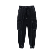 Juun.J String Cargo Jogger Denim Black - 22FW