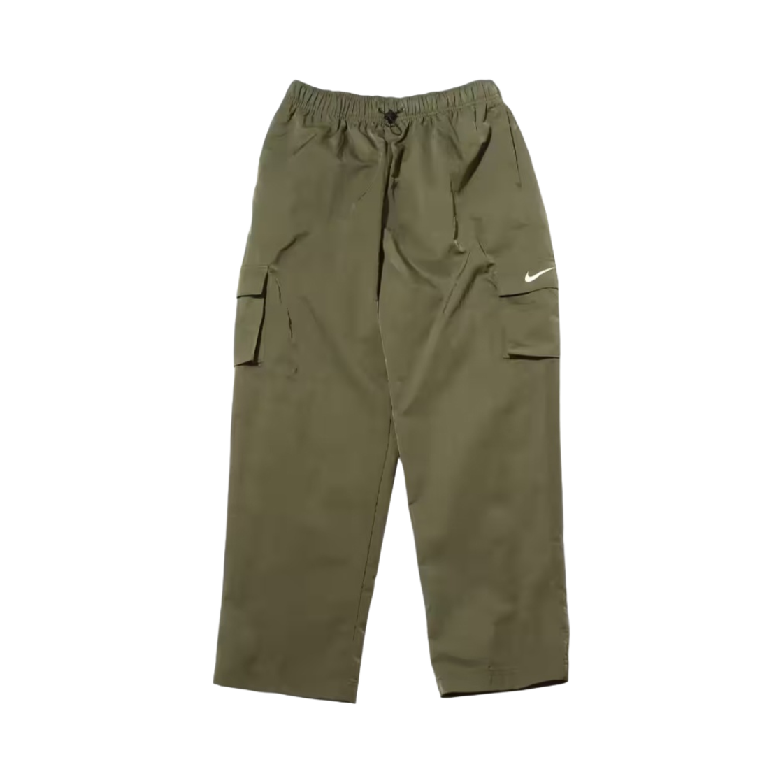 (W) 나이키 NSW 에센셜 하이라이즈 우븐 카고 팬츠 미디움 올리브 - US/EU((W) Nike NSW Essentiasl High-Rise Woven Cargo Pants Medium Olive - US/EU) - 1